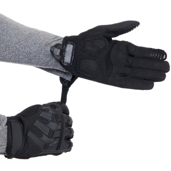 Тактичні рукавички із закритими пальцями Military Rangers BC-9875 розмір M чорний