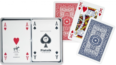 Karty do gry Piatnik plastikowe 2 talie x 55 szt (9001890236426)