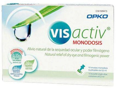 Krople dla oczu Pharmadiet Master Diet Vis Activ Eye Drops 10 Monodose (8414042001062)