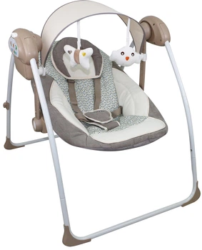 Многофункциональная детская качеля Баунсер FreeOn RELAX Brown-Beige (FO0072)