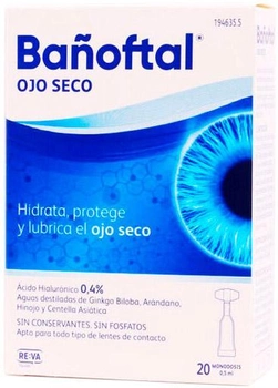Krople Banoftal Dry Eye Drops Single Dose 0.4% 20 pojemników x 0.5 ml (8436540338785)