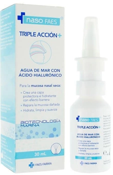 Roztwór wody morskiej Faes Pharma Naso Faes Triple Accent 30 ml (8470001818515)
