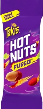 Орешки Takis Hot Nuts Fuego Double Crunch Peanuts Hot Chili Pepper & Lime Flavored Spicy 90г