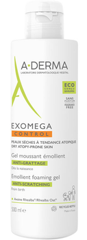 Żel pod prysznic A-Derma Exomega Control Emollient Foaming Gel Anti-Scratching 500 ml (3282770143744)