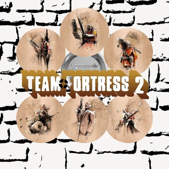 Набор значков Team Fortress Командная крепость #01