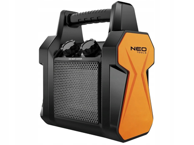 Теплова пушка NEO Tools 90-060 переносна 2 кВт, 20м2, 139 м3/рік, кераміка PTC