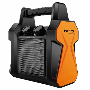 Теплова пушка NEO Tools 90-061 переносна 3 кВт, 30м2, 210 м3/рік, кераміка PTC