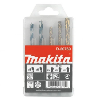Набор сверл для шестигранного патрона Makita 5 шт (D-20769)
