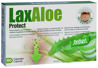 Дієтична добавка Santiveri Laxaloe Protect 60 капсул (8412170044647)