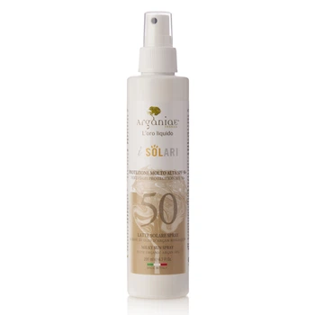 Солнцезащитное Молочко i Solari с Очень Высоким Уровнем Защиты SPF50+ Спрей Arganiae 200мл 0531