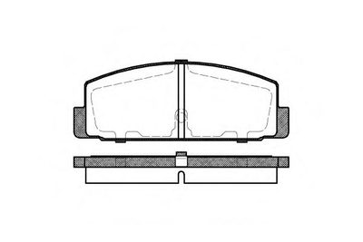 Гальмівні колодки зад. Mazda 6/323/626 94-12 (akebono) Woking (P079330)