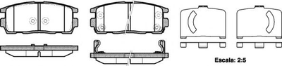 Гальмівні колодки зад. Chevrolet Captiva 06- (akebono) Woking (P1360312)