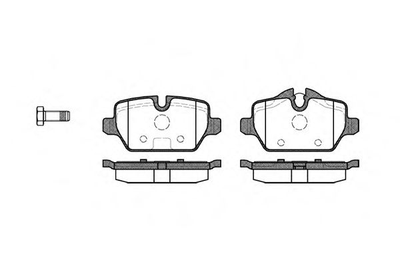 Гальмівні колодки зад. BMW 3(E90)/1(E81) 04-13 (TRW) Woking (P1032300)