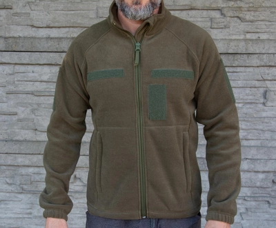 Флісова куртка Кіраса військова турецький фліс 320 г/м.кв. хакі ВСУ 54 розмір 413-4