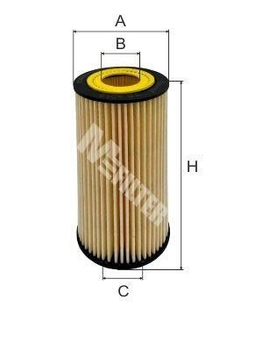 Фильтр масляный E280/320 CDI/S320 CDI W210/211/220 OM613/648 MFilter (TE4048)