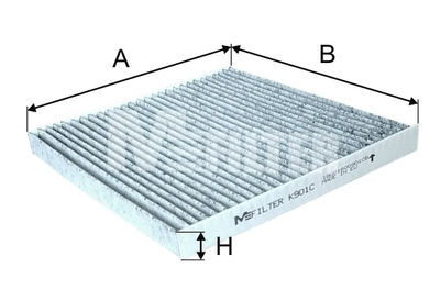 Фильтр салона Toyota Avensis/Corolla 00-(угольный) MFilter (K901C)