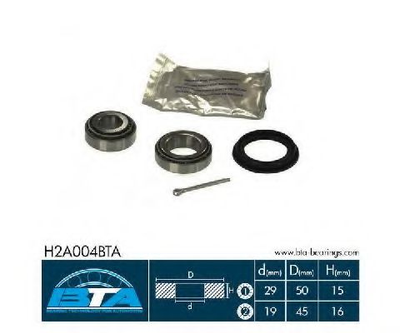 Підшипник колеса,комплект BTA Bearing Technology for Automotive (H2A004BTA)