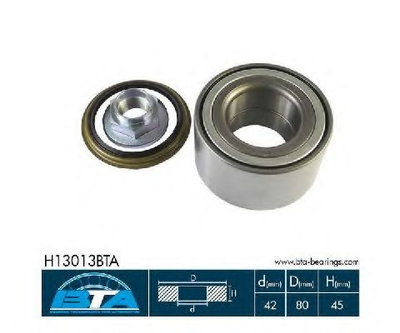 Подшипник колеса, комплект BTA Bearing Technology for Automotive (H13013BTA)