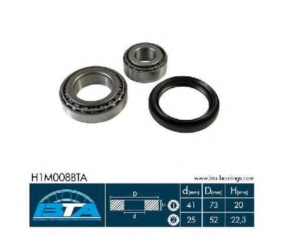 Подшипник колеса, комплект BTA Bearing Technology for Automotive (H1M008BTA)