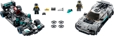 Zestaw klocków LEGO Mercedes-AMG F1 W12 E Performance i Mercedes-AMG Project One 564 elementy (76909)