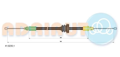 Трос зупиночних гальм Adriauto (4102351)