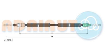 Трос зупиночних гальм Adriauto (4102371)