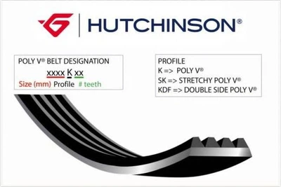 Ремінь генератора 6PK1570 (1570K6) HUTCHINSON Hutchinson (1570K6)