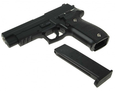 Страйкбольний пістолет Galaxy Sig Sauer 226 метал чорний