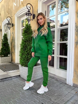 Костюм "Style" (unisex / турецький футер) Мод. ТЕВ-7711, зелений ,розмір 44-46