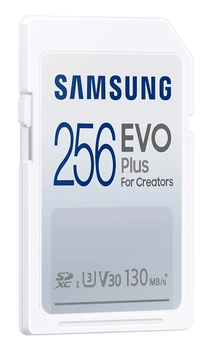 Карта пам'яті Samsung Evo Plus SDXC 256GB Class 10 UHS-I U3 V30 (MB-SC256K/EU)