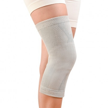 Бандаж на колінний суглоб Алком 3022 розмір 4 (42-47 см) Сірий 1 шт