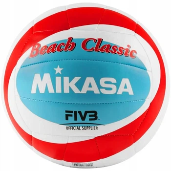 Мяч для пляжного волейбола Mikasa Beach Classic BV543C-VXB-RSB №5 Бело-синий