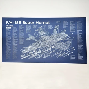 Постер самолета F/A-18E Super Hornet