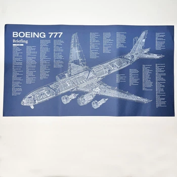 Постер літака Boeing 777