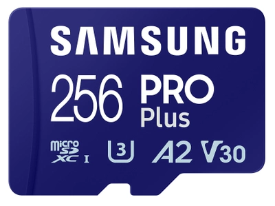 Karta pamięci Samsung Pro Plus SDXC 256GB Class10 UHS-I U3 V30 + czytniki (MB-MD256SB/WW)