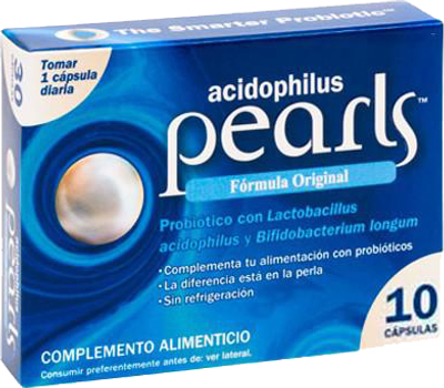 Пробіотик Pearls Acidophilus 10 капсул (8431078050109)