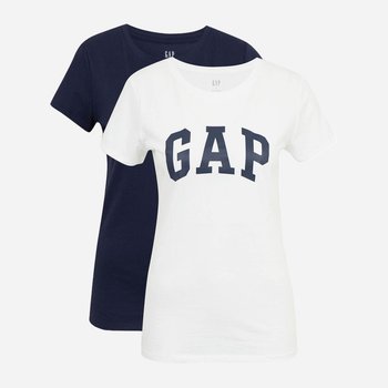 Набір жіночих футболок 2 шт GAP 548683-00 S Синій/Білий (1200047049003)