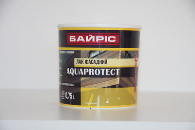 Лак фасадный Байрис AQUAPROTEKT шелковисто-глянцевый 0,75л