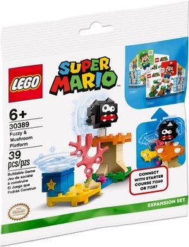 Zestaw klocków Lego Super Mario Fuzzy i platforma z grzybem 39 części (30389)