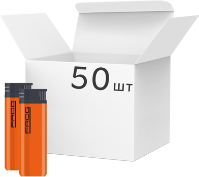 Зажигалка Frog Color 50 шт (4820234340057)