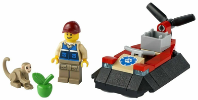 Конструктор LEGO City Судно на повітряній подушці для порятунку диких тварин 31 деталь (30570)