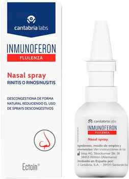 Назальний спрей Cantabria labs Inmunoferon Flulenza Nasal Spray 20 мл (8470001925893)