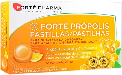 Леденцы от боли в горле Forte Pharma Pripolis Miel Sabor Limіn 24 шт (8470001901705)