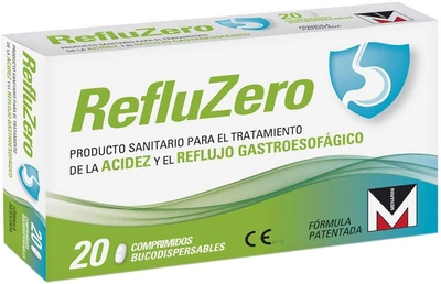 Таблетки проти печії Menarini Refluzero 20 шт (8437010967658)