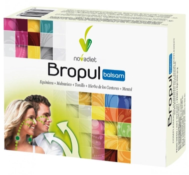 Капсули для лікування симптомів шлунково-стравохідного рефлюксу Novadiet Bropul Balsamico 60 шт (8425652100359)