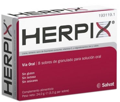 Капсулы для лечения герпеса Salvat Herpix 8 шт (8470001931191)