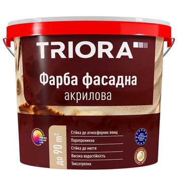 Краска фасадная акриловая TRIORA 1л (1,4кг)