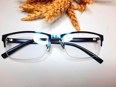 Очки мужские для коррекции зрения при миопии Diplomat -2.0 металлические полуоправные