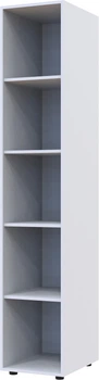 Книжкова шафа Doros Гелар 38.2х49.5х203.4 см Біла (41510102)