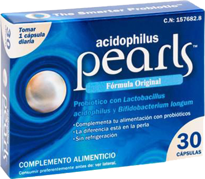 Probiotyczne Perły Solaray Vegan Acidophilus 30 kapsułek (8431078050116)